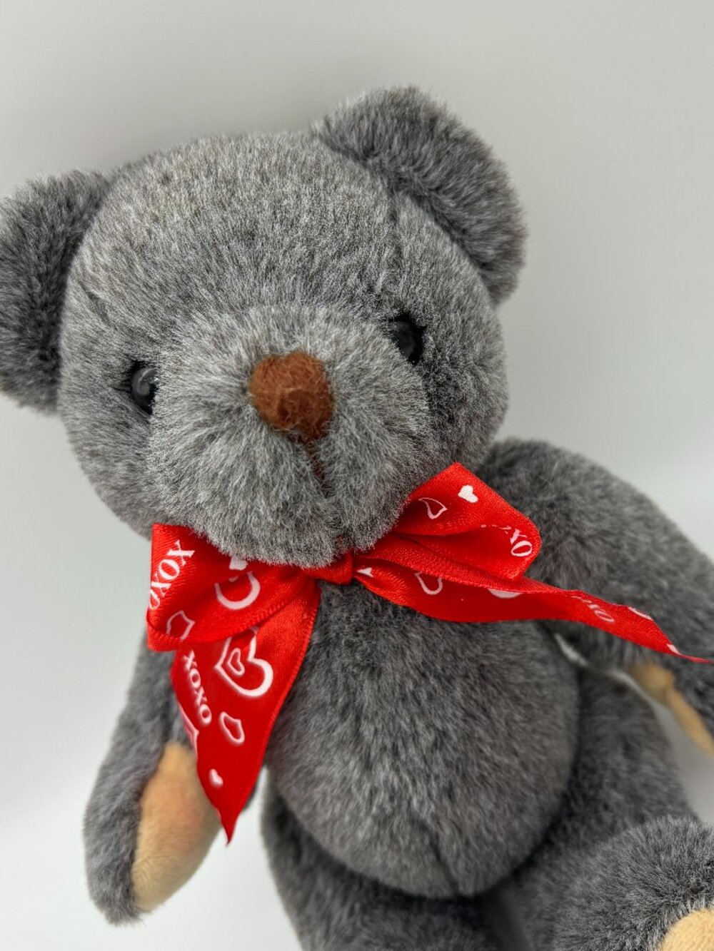 Publix 10" Poseable Gray Teddy Bear Valentine's Day Plush Stuffed Animal 2020